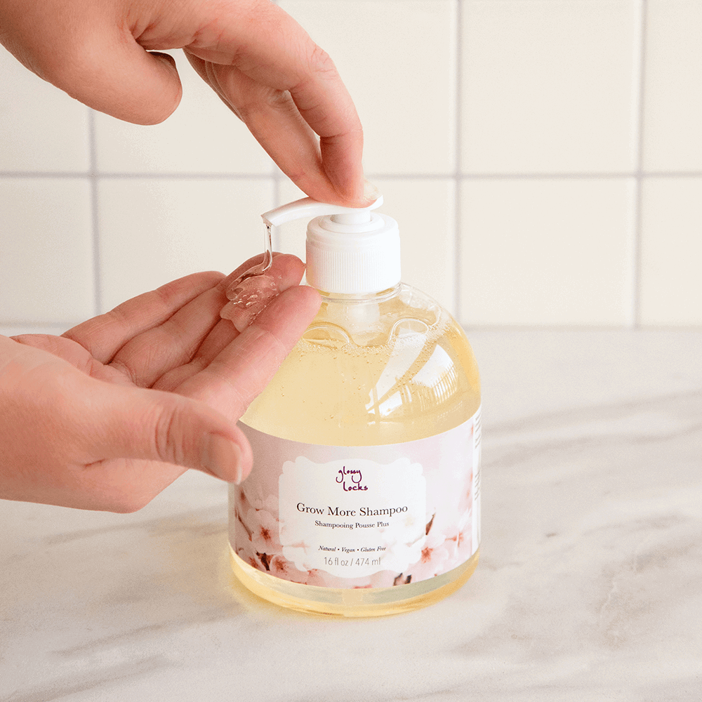 Glossy Locks Grow More Schampo, 474 ml