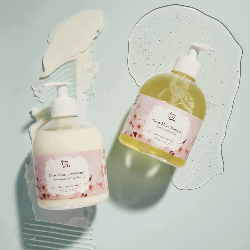 Glossy Locks Grow More Schampo, 474 ml