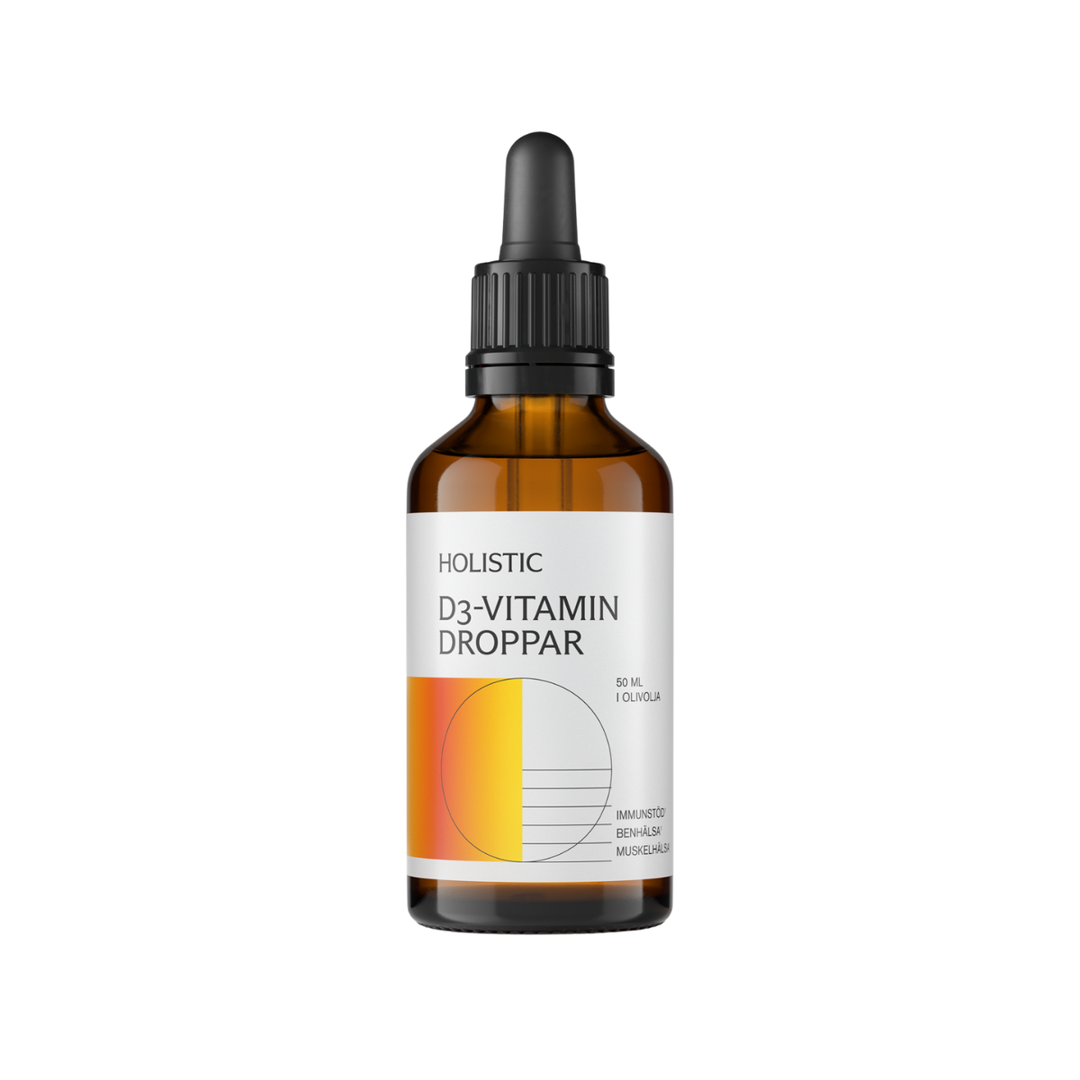 Vitamin D3 300-1800 IU Drops 50 ml - Holistic