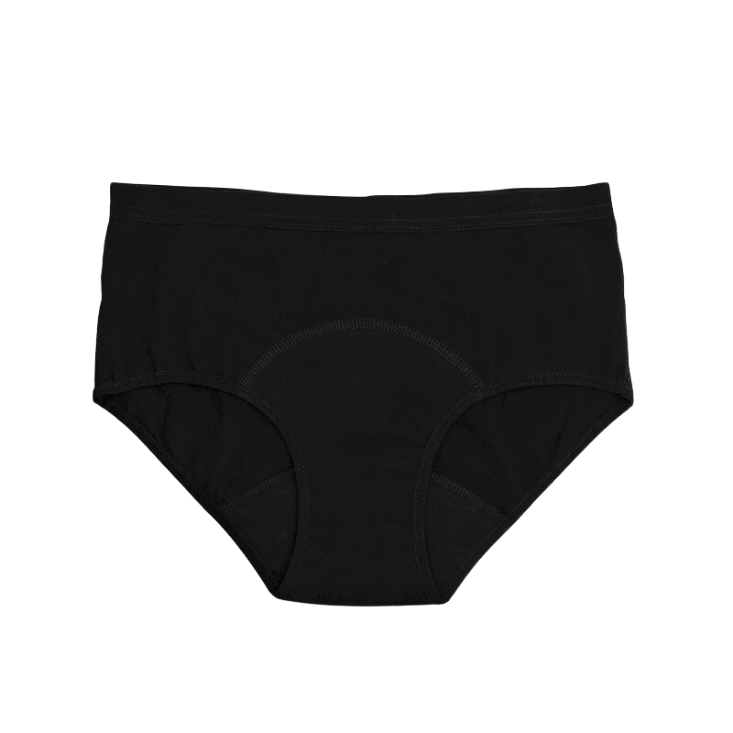 Imse - Organic Menstrual Underwear Hipster Light Flow, Black - L