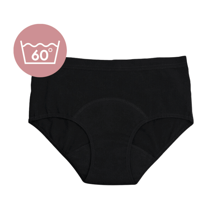 Imse - Organic Menstrual Underwear Hipster Light Flow, Black - L