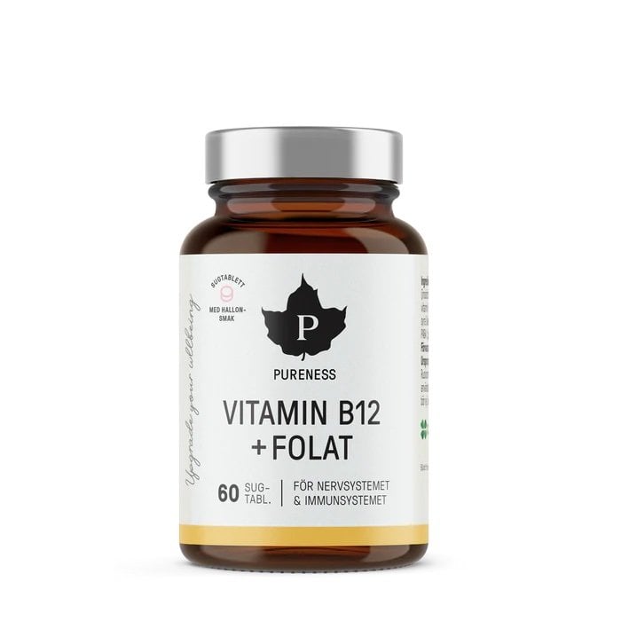 Pureness Vitamin B12 + Folat, 60 sugtabletter