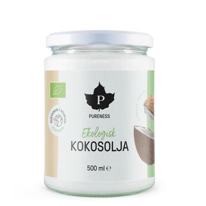 Pureness Kallpressad Ekologisk Kokosolja, 500 ml