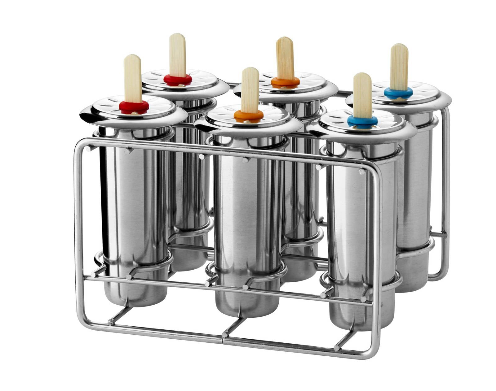 PopsicleMold - Stainless Steel Round Ice Pop Molds