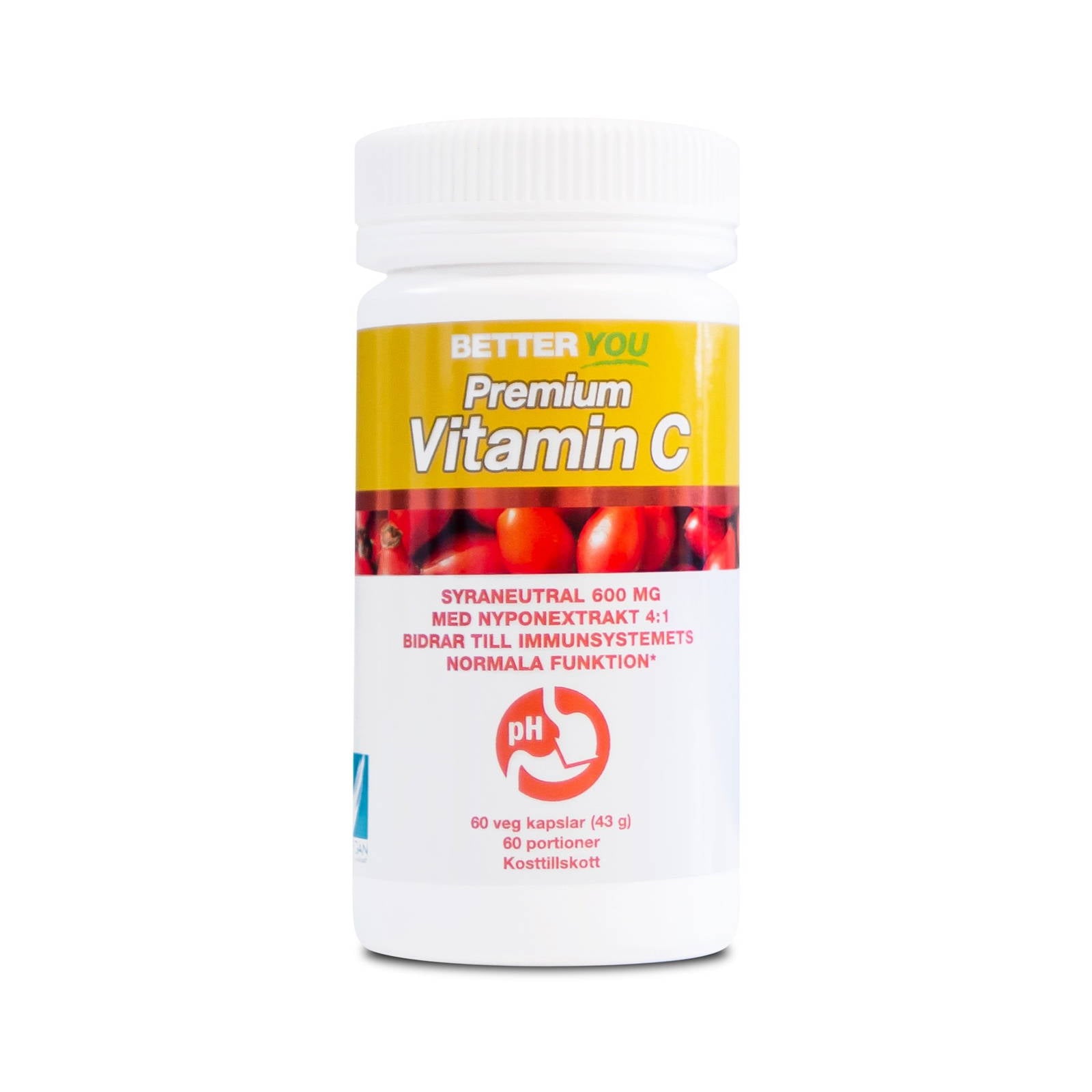Better You Premium Vitamin C, 60 Capsules