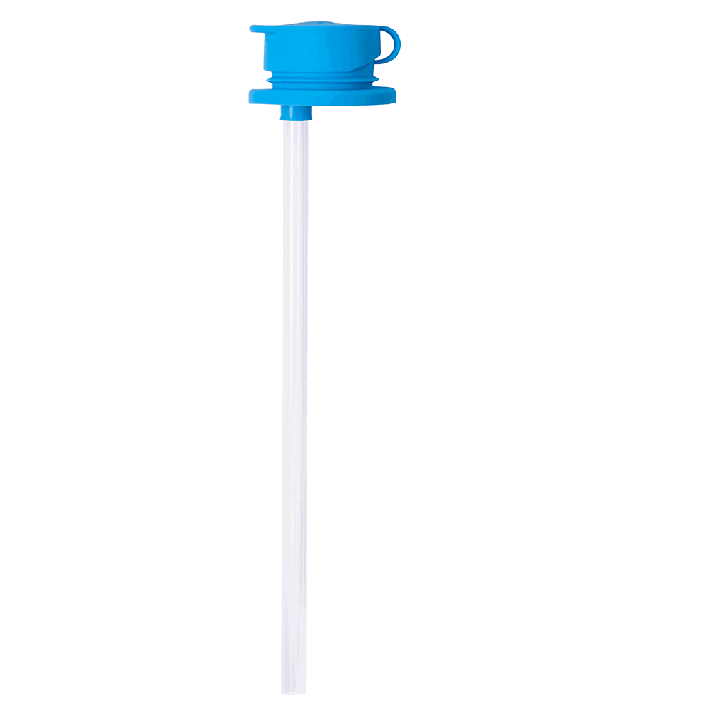Pura - Big Mouth Silicone Sport Straw - Aqua