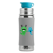 Pura - Stainless Steel Sport Water Bottle with Silicone Sleeve 325 ml, Monster Sleeve