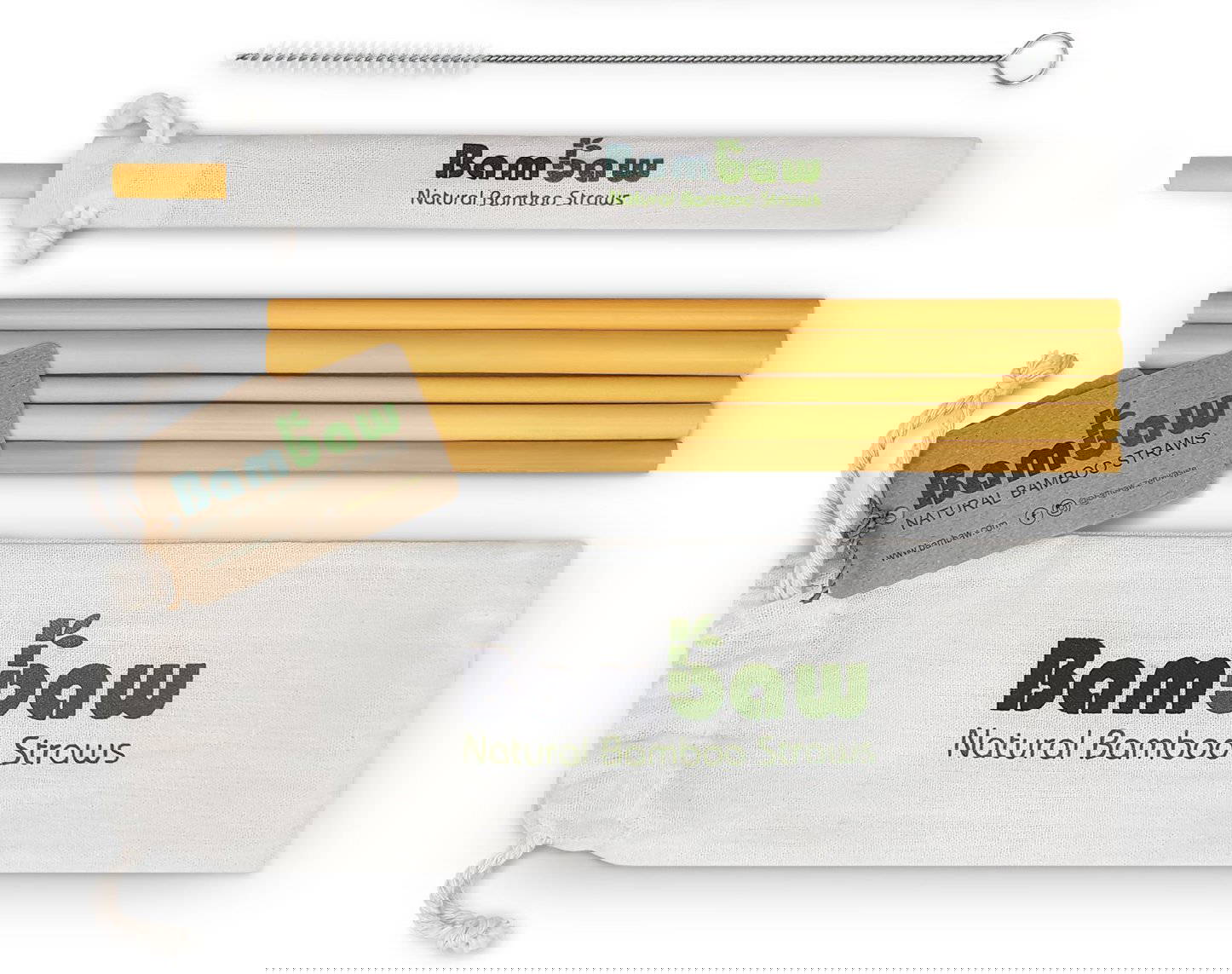 Bambaw - Straws in Organic Bamboo 22 cm