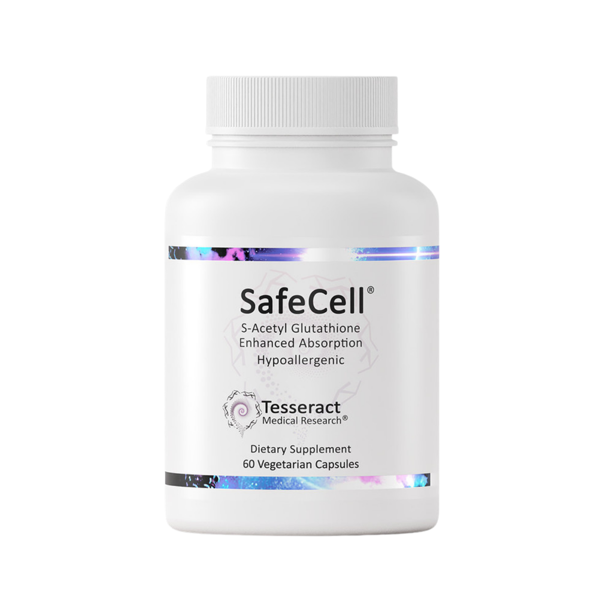 SafeCell S-acetyl-glutathione 60 capsules - Tesseract Medical Research