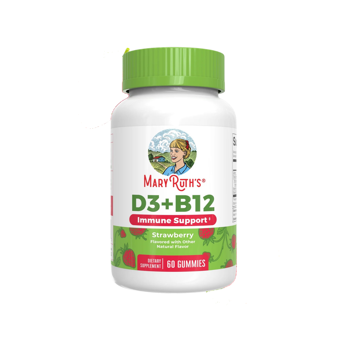 Kids D3 1000 IU + B12 Gummies 60 pcs - MaryRuth's