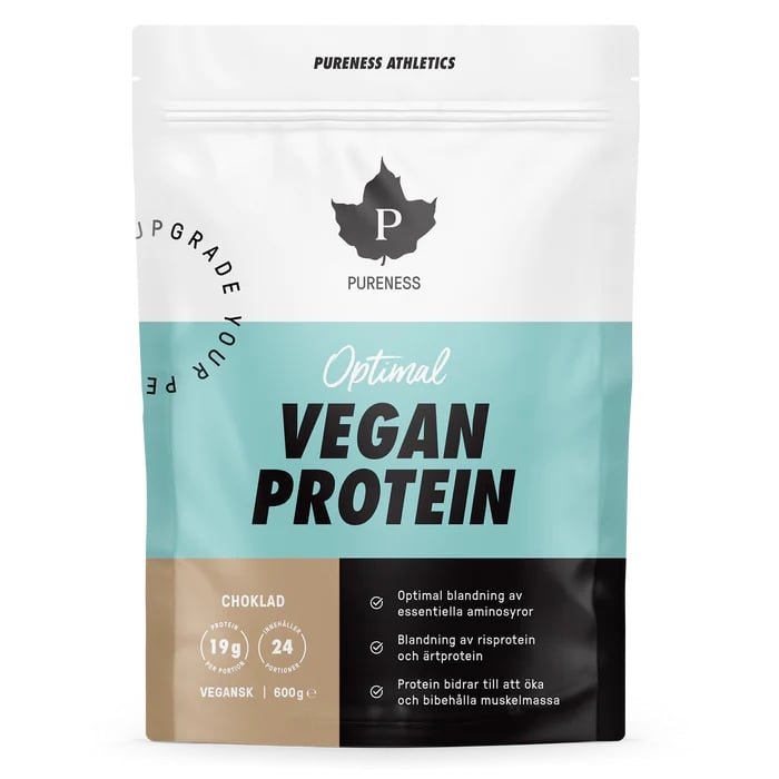Pureness Athletics Optimal Organic Vegan Protein Chocolate, 600 g