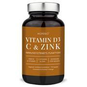 Nordbo - Vegan D3, C-vitamin & Zink, 90 kapslar