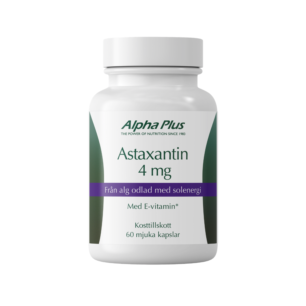 Astaxantin 4 mg 60 kapsler - Alpha Plus