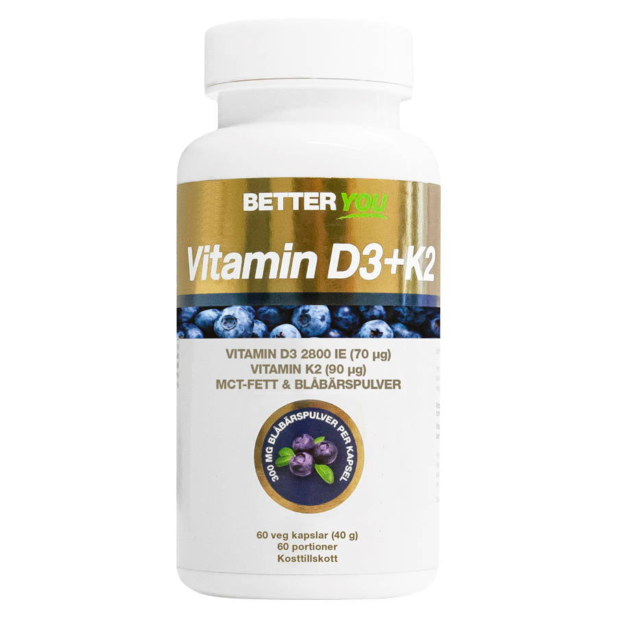 Better You Vitamin D3 & K2, 60 capsules