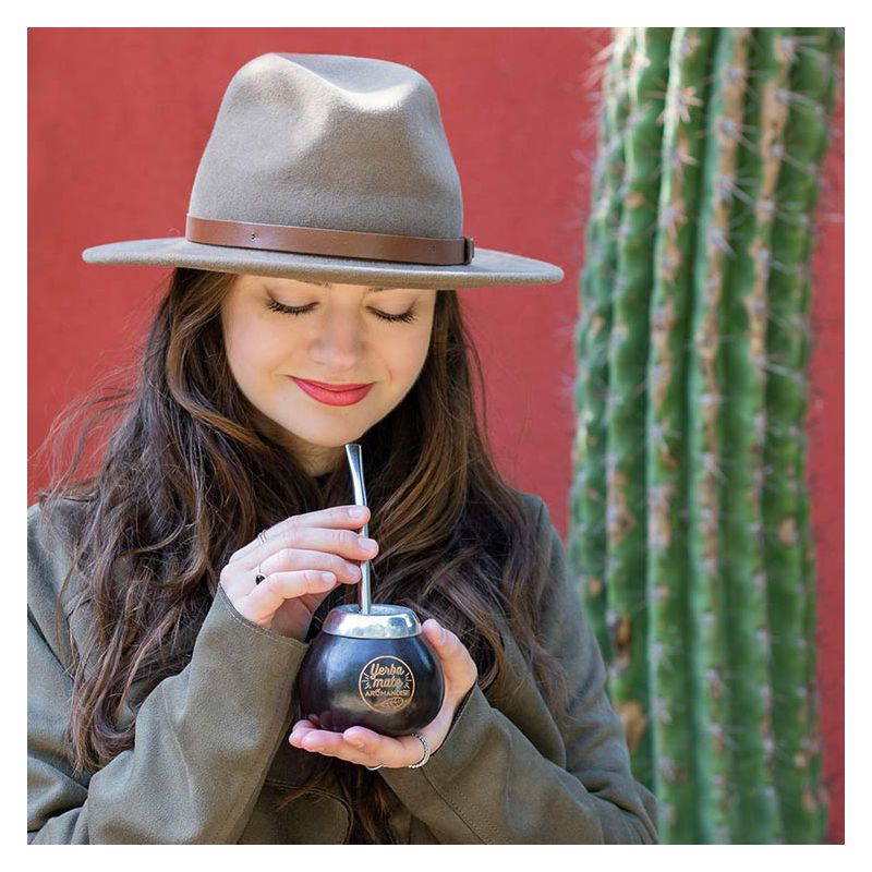 Calabash with Bombilla for Yerba Mate tea