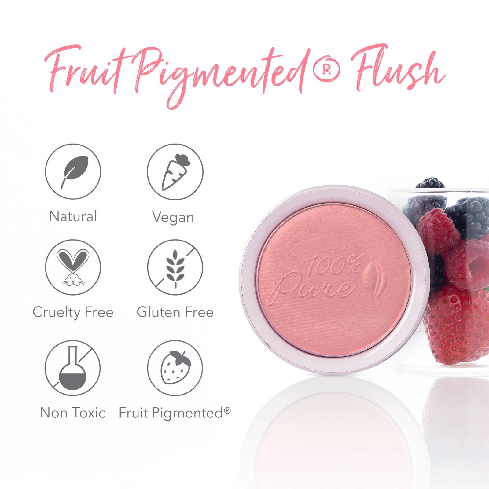 100% Pure Fruit Pigmented Blush Chiffon