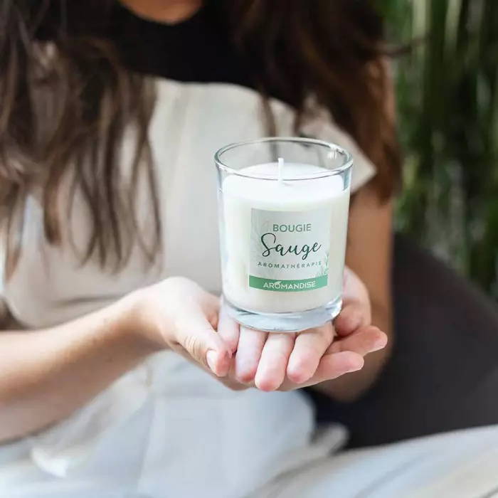 Box med Vit Salvia, Savia Ljus & Massageljus