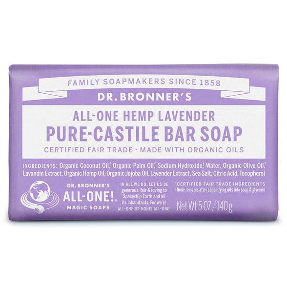 Dr. Bronner's - Bar Soap Lavender, 140 g