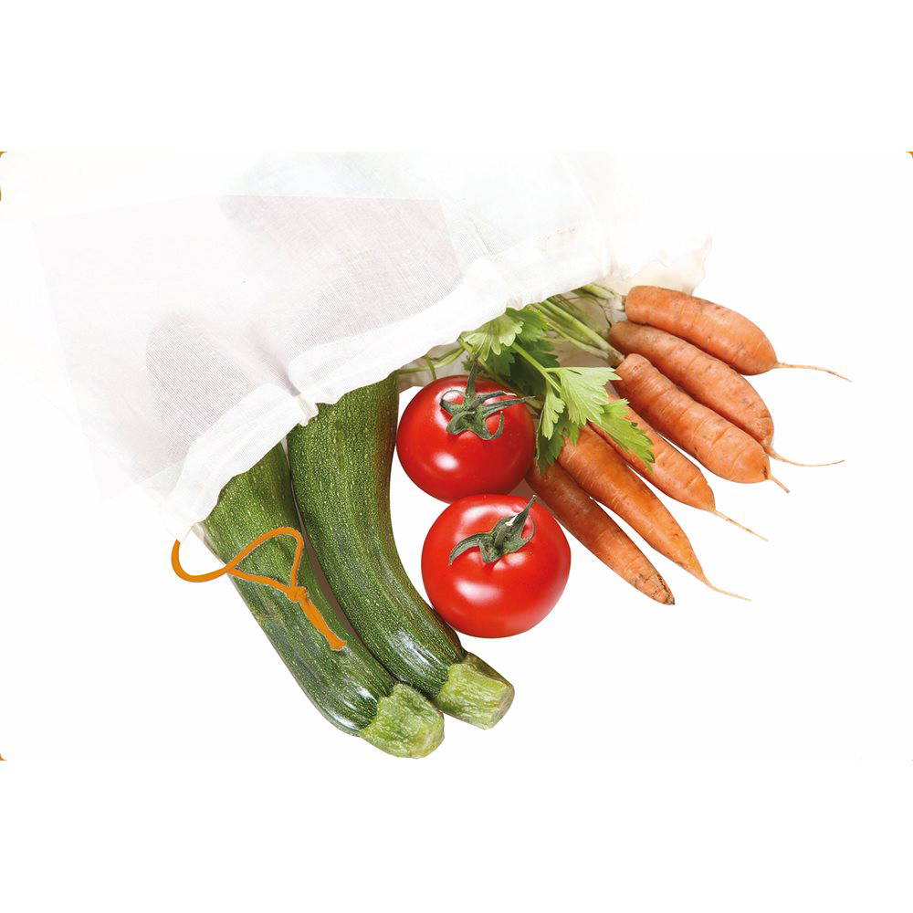 Ah! Table! - Organic Drawstring Fabric Bags Large 5-pack