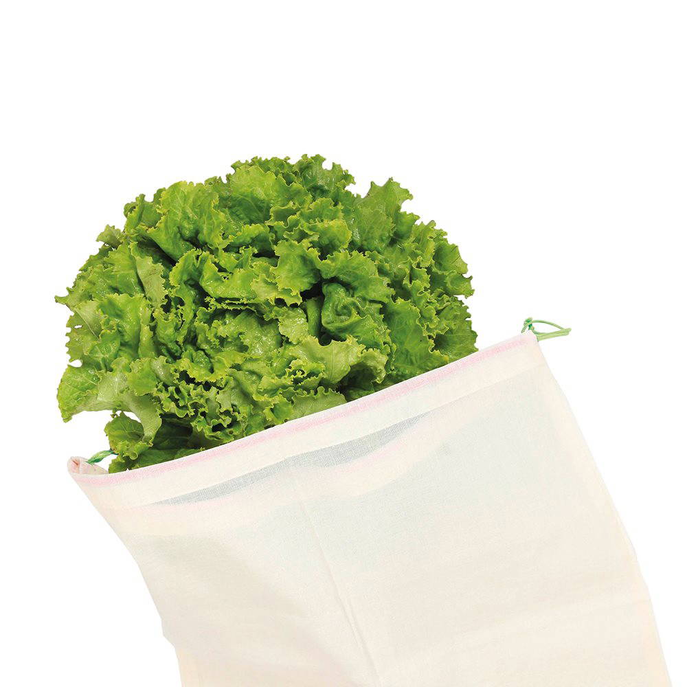 Ah! Table! - Organic Drawstring Fabric Bag Large