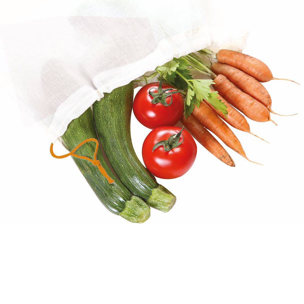 Ah! Table! - Organic Drawstring Fabric Bag Large