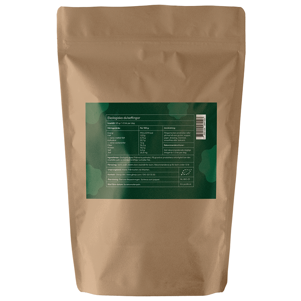 Glimja Ekologiska Dulse Flakes, 125g