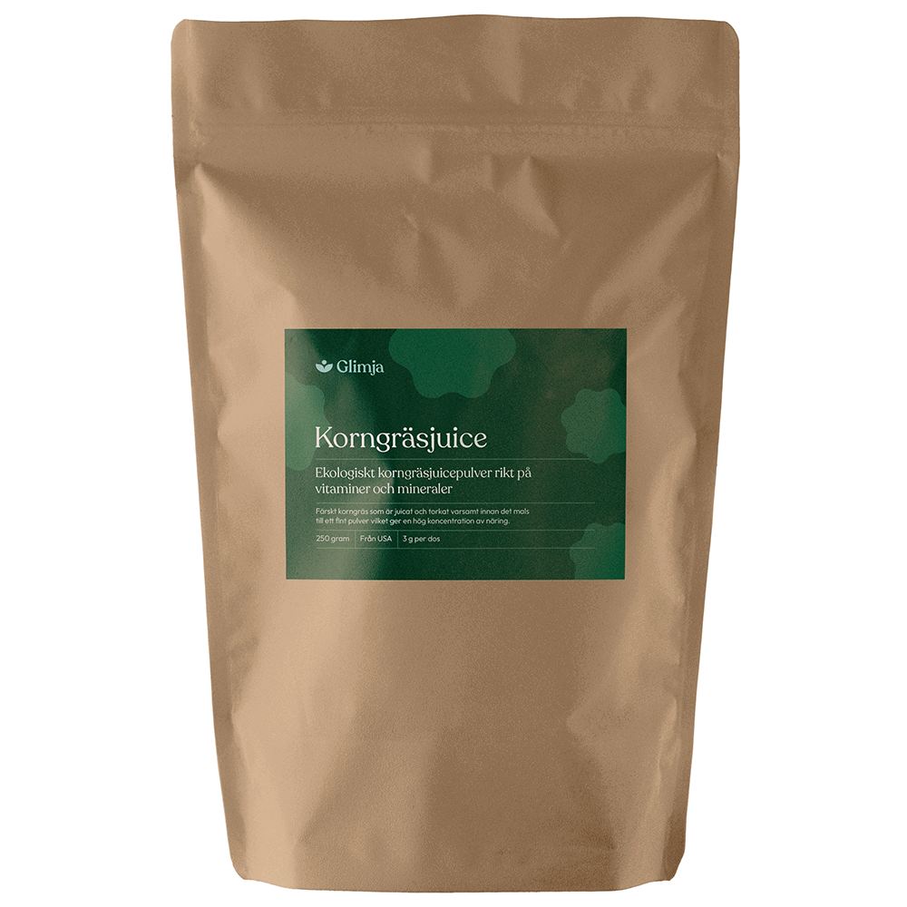Glimja Ekologiskt Korngräsjuicepulver , 250g