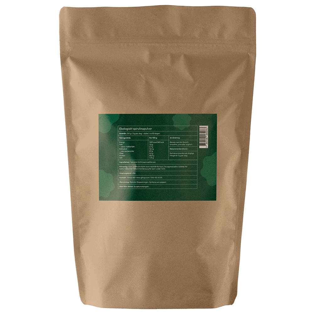 Glimja Spirulinapulver från USA, 250g