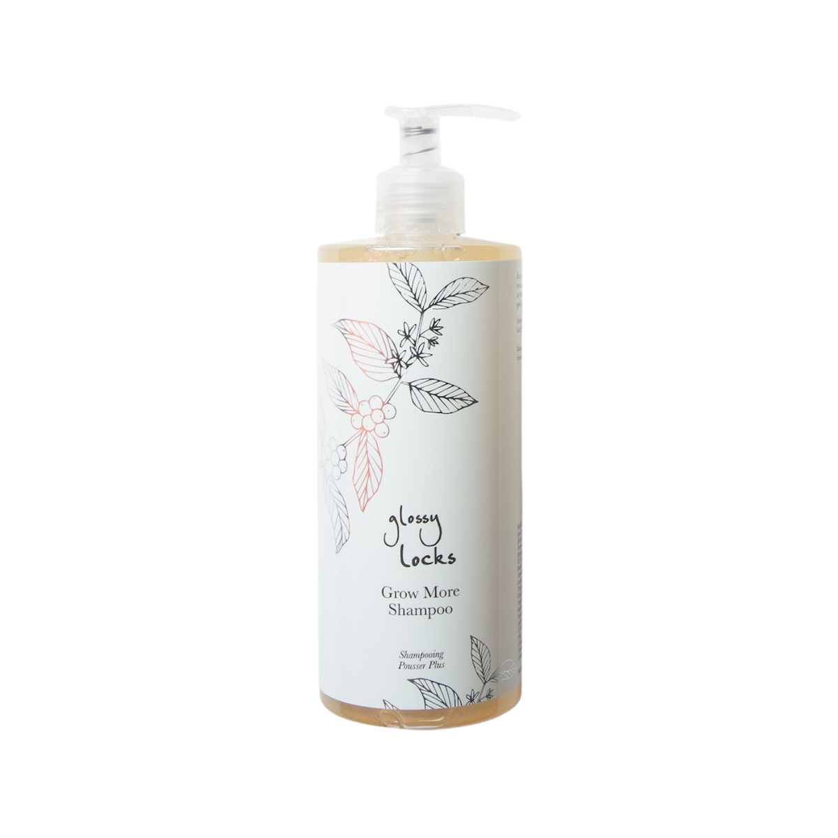 Glossy Locks Grow More Schampo 390 ml - 100% Pure