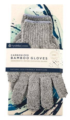 Hydréa London Carbonised Exfoliating Gloves / Scrubbing Gloves Hardness 2