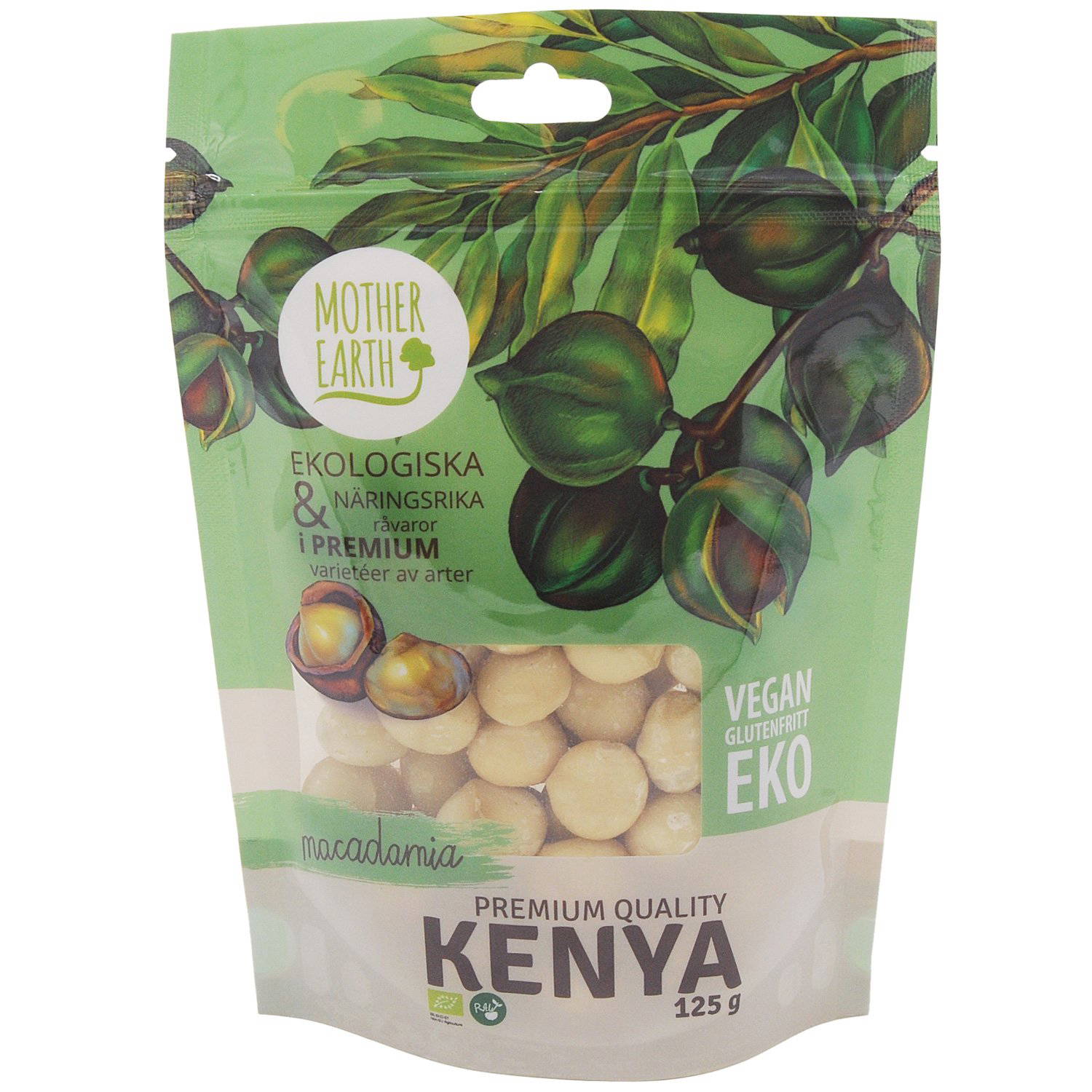 RAW Organic Macadamia Nuts 125 g