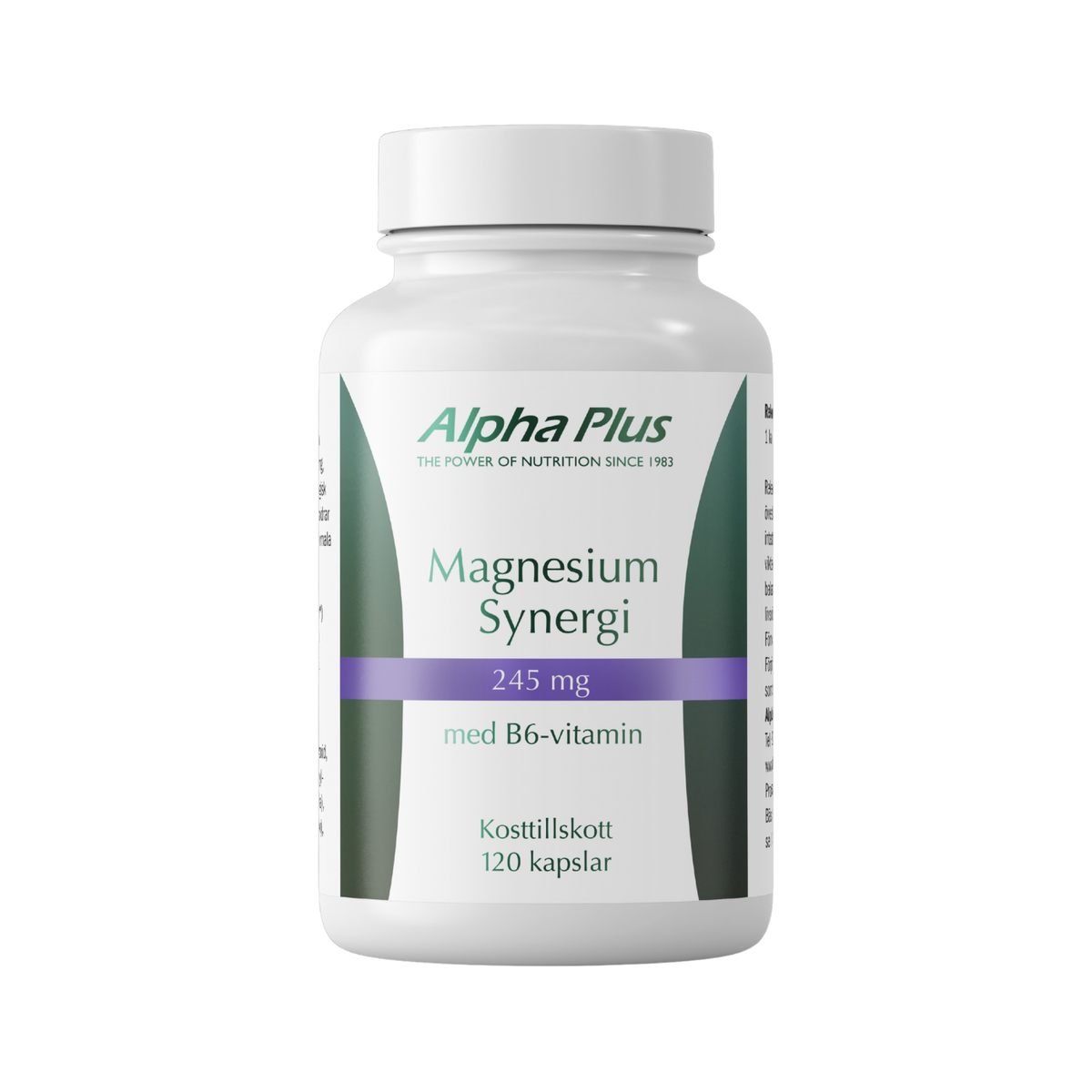 Magnesium Synergi 120 kapsler - Alpha Plus