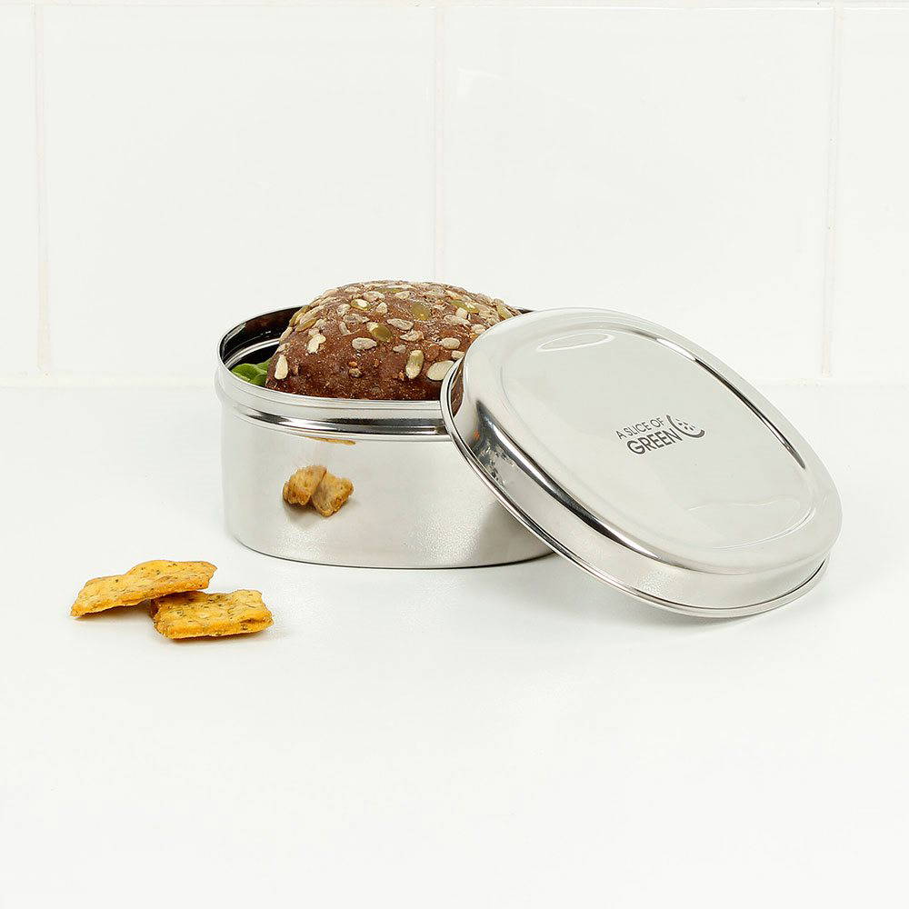 A Slice of Green - Stainless Steel Lunchbox, 650 ml