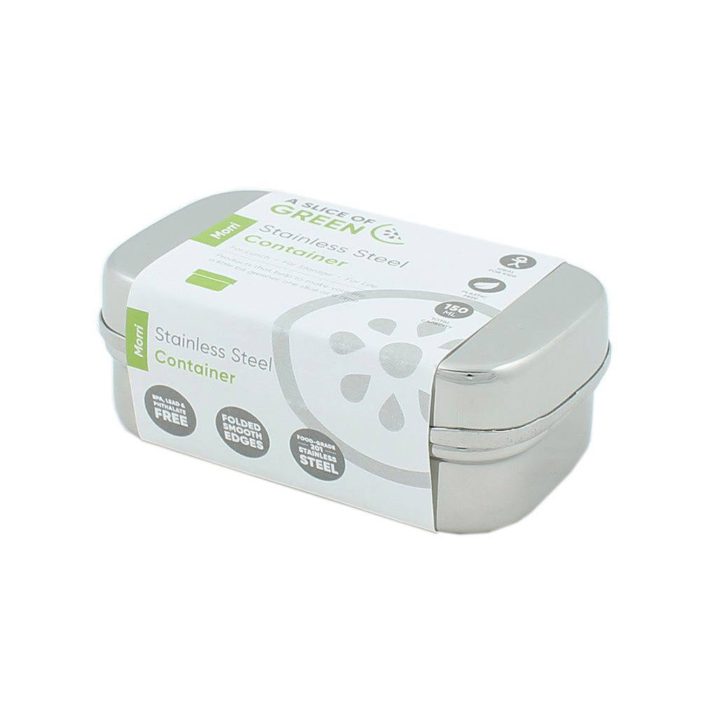 A Slice of Green - Lunchbox Stainless Steel Mini Lunchbox, 150 ml