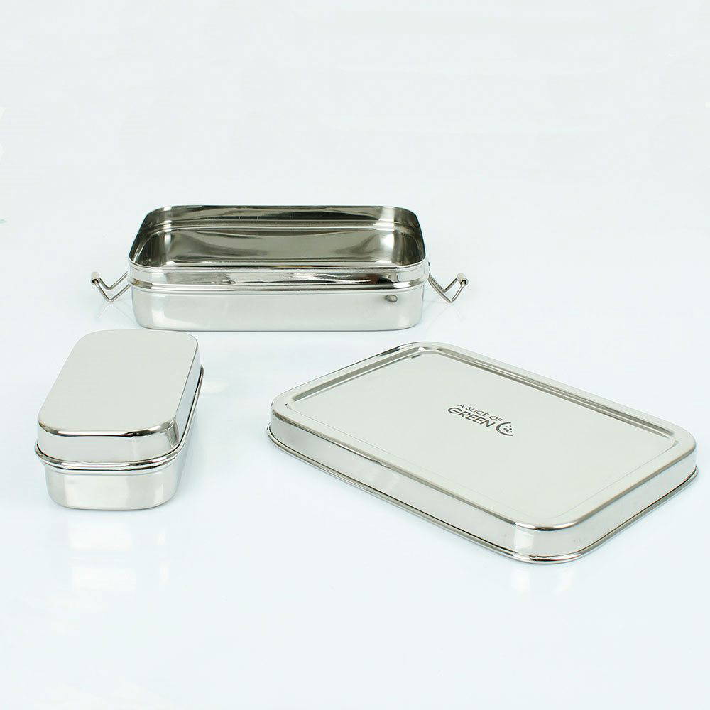 A Slice of Green - Lunchbox + Mini Lunchbox Stainless Steel