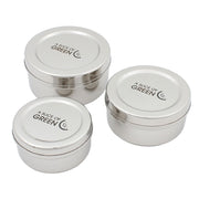 A Slice of Green - Stainless Steel Lunchboxes, Set of 3