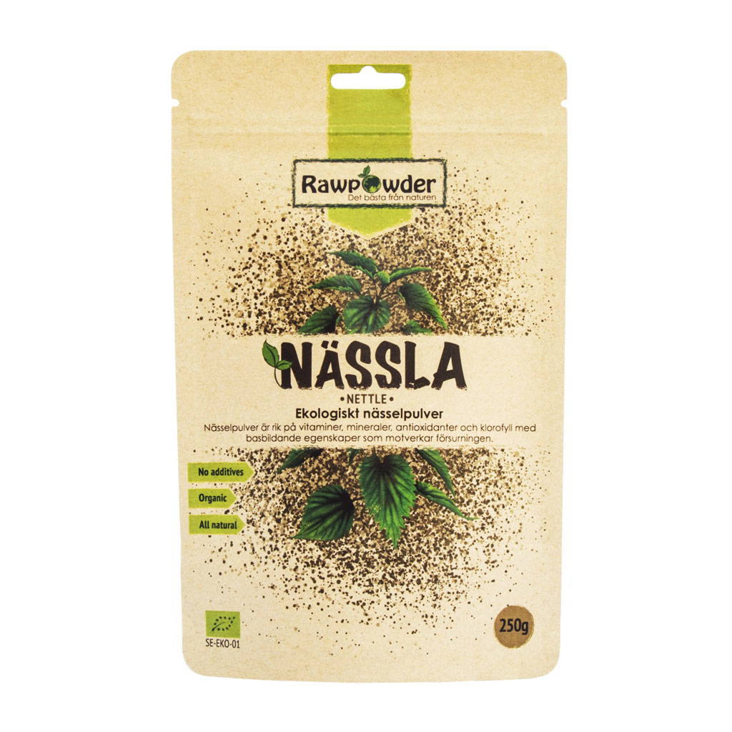Organic Nettle Powder 250g - Iron-Rich Chlorophyll– Glimja