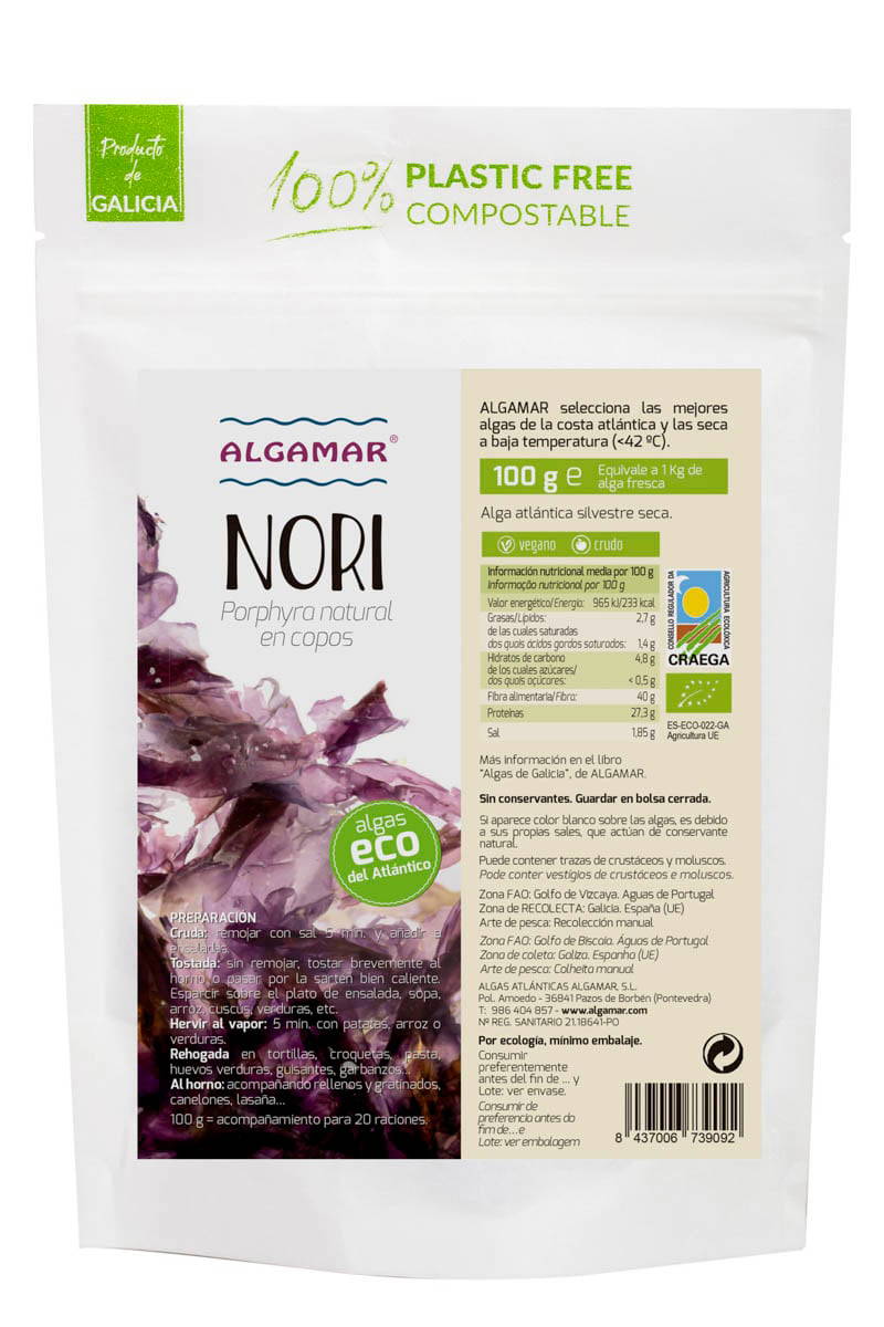 Algamar Raw Organic Nori 50 g