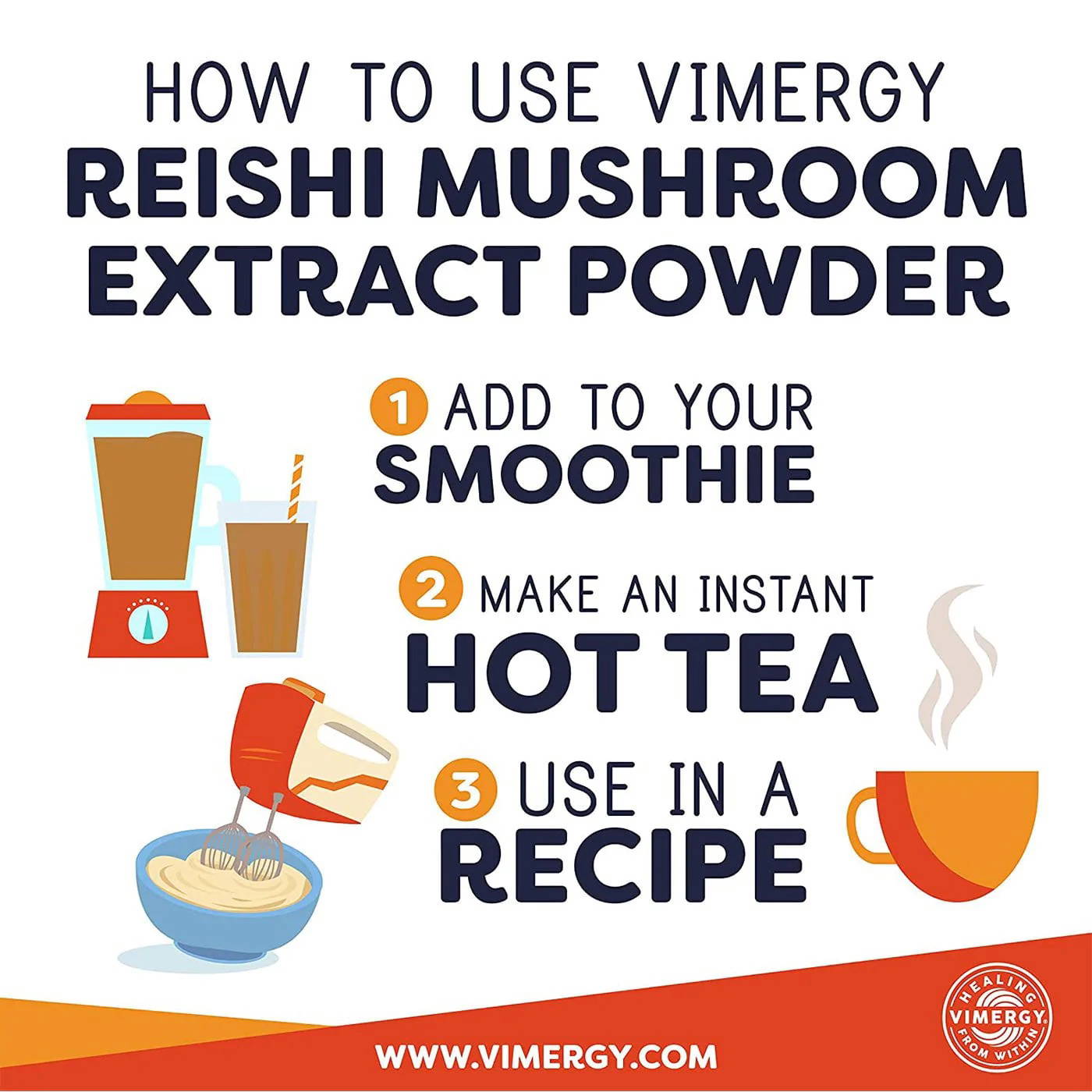 Vimergy Reishi Extrakt, 50 g
