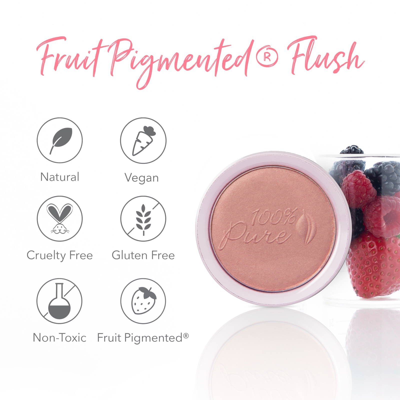 100% Pure Fruit Pigmented Blush Peach