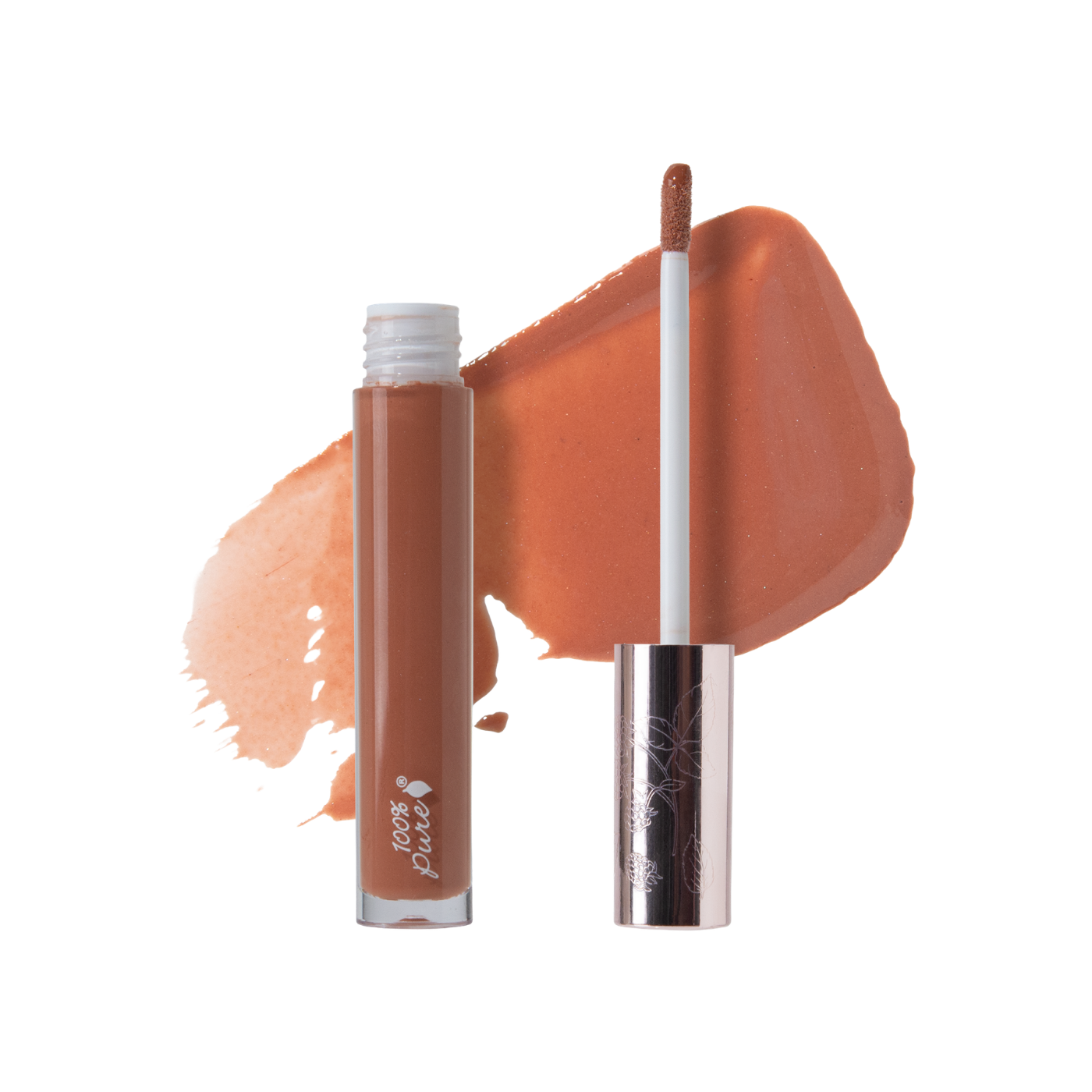 Frugtfarvet Lipgloss Pink Caramel
