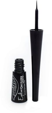 PuroBIO Cosmetics - Eye Liner On Fleek Brush Tip Black - Thin brush