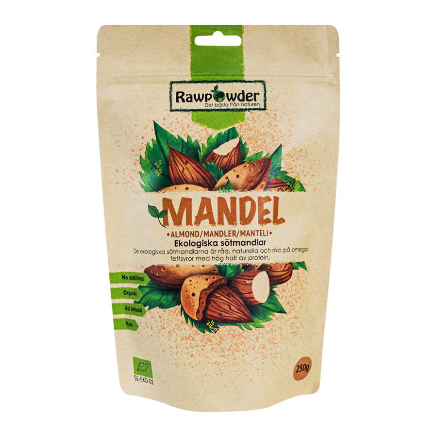 Almonds, 250g organic