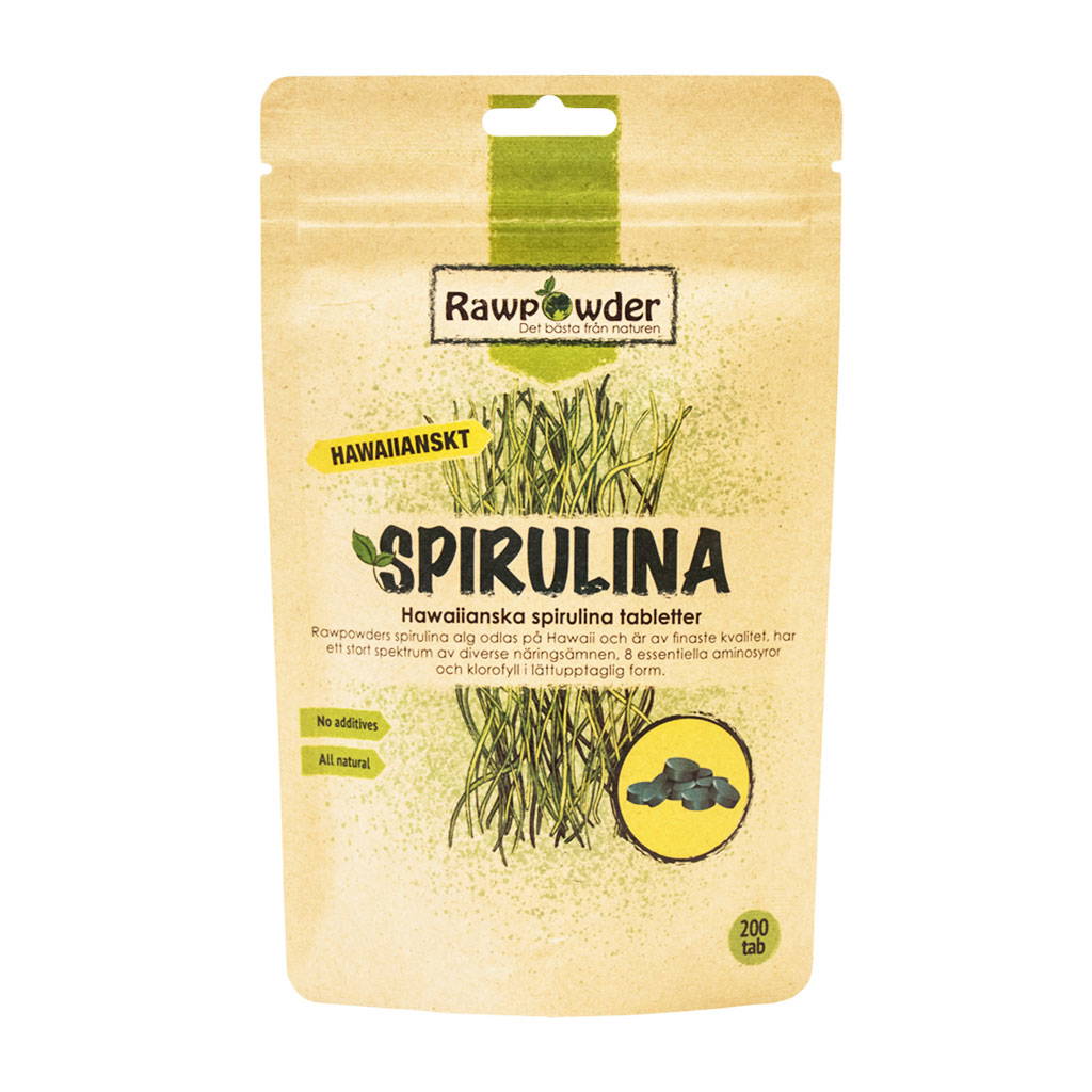 Hawaiiansk Spirulina, 200 tabletter