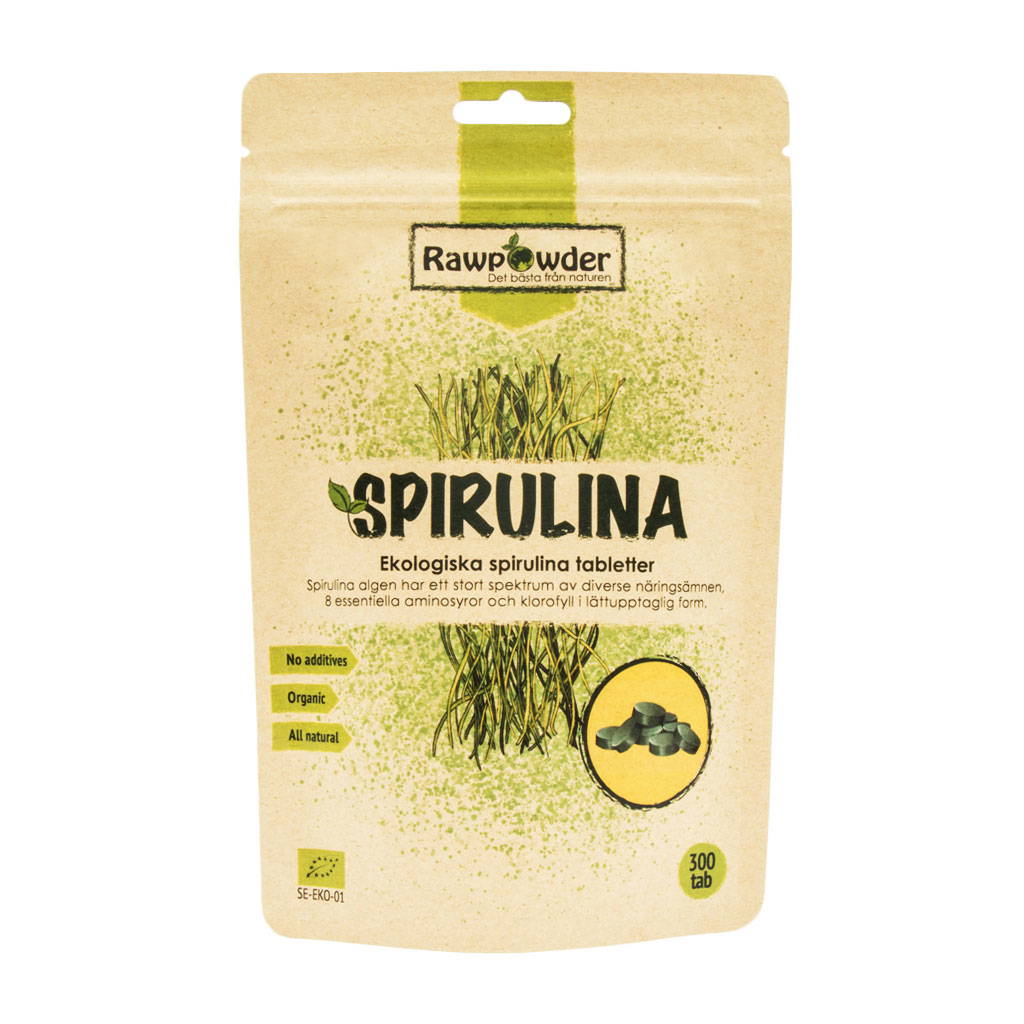 Spirulina, 300 tabletter ekologisk
