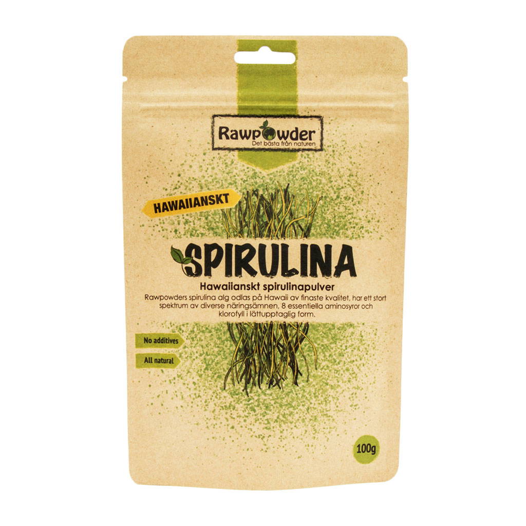 Hawaiiansk Spirulina, 100g pulver