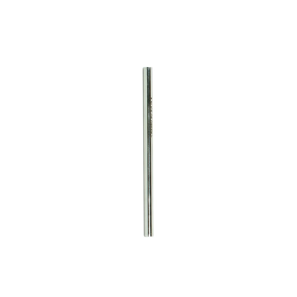 A Slice of Green - Stainless Steel Straw Short, 1 pc
