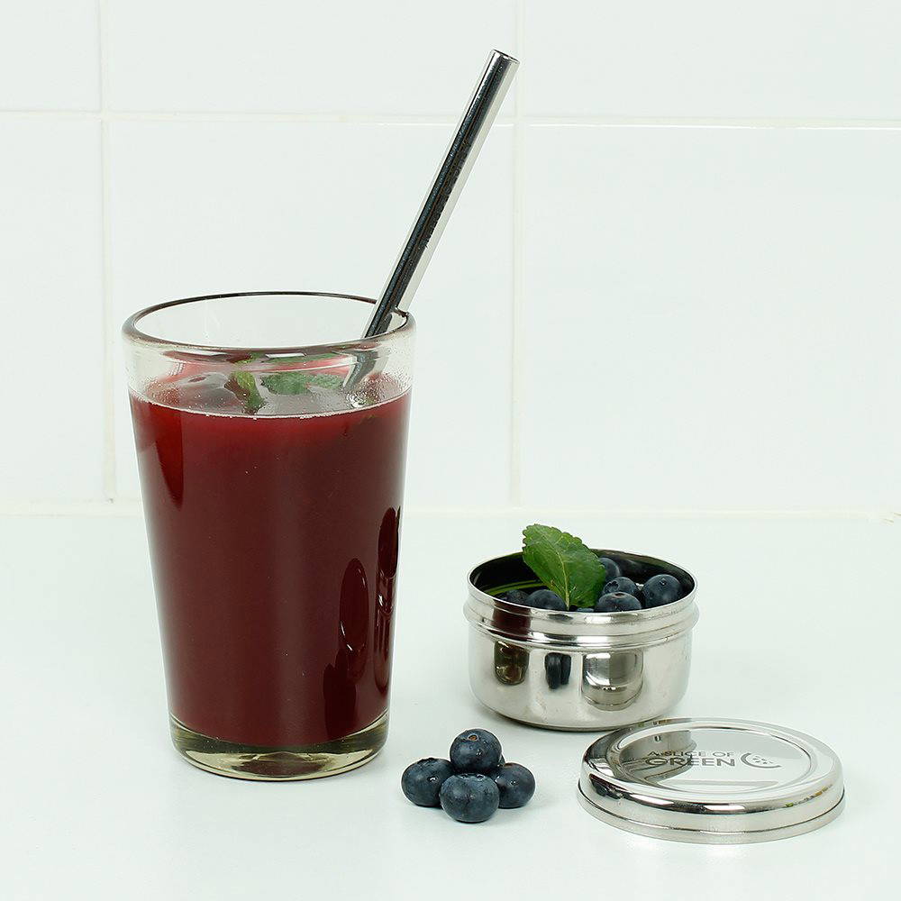 A Slice of Green - Stainless Steel Straw Smoothie, 1 pc