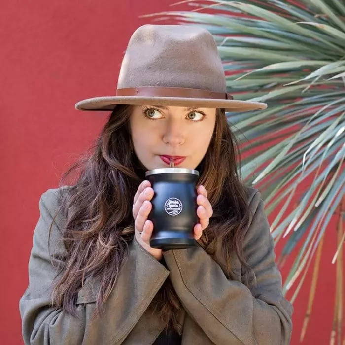 Calabash with Bombilla for Yerba Mate tea