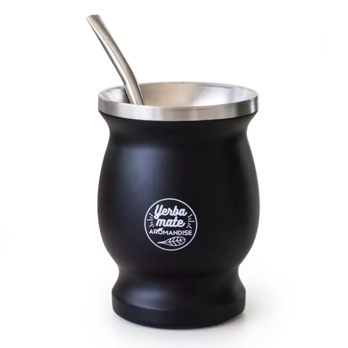 Calabash with Bombilla for Yerba Mate tea